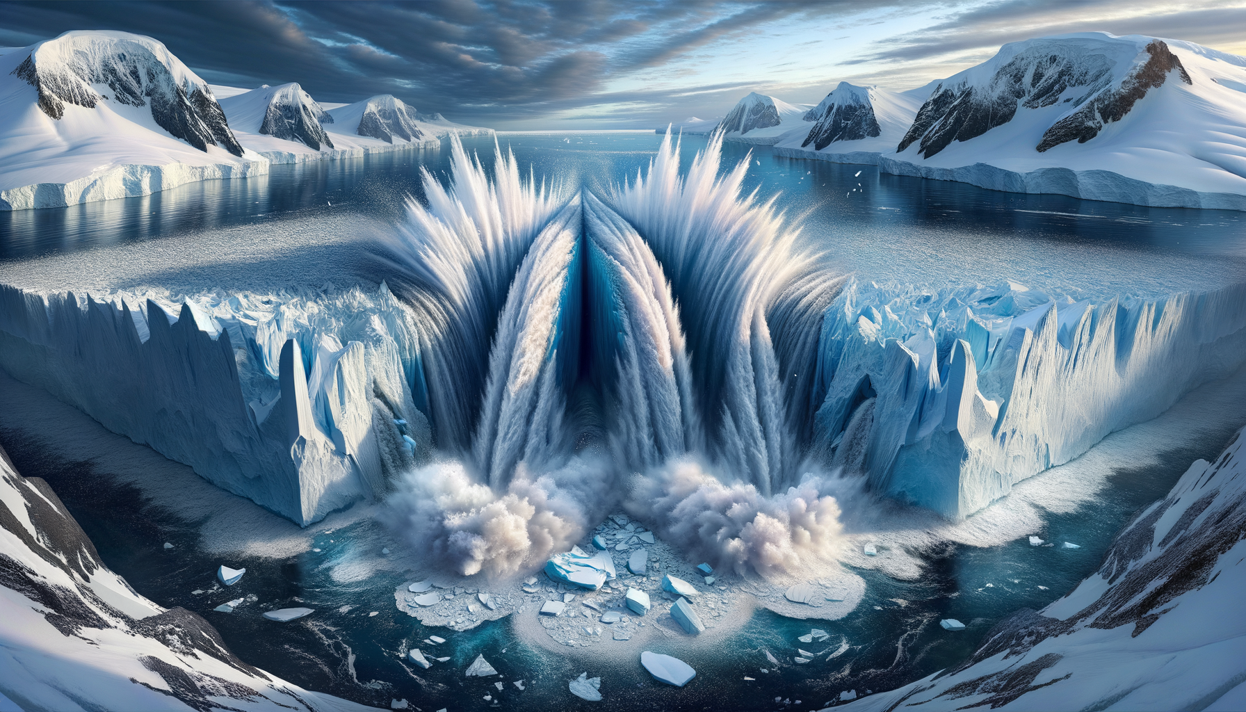 Read more about the article Antarktis: Wenn der Zusammenbruch von Eisblöcken doppelte Tsunamis verursacht