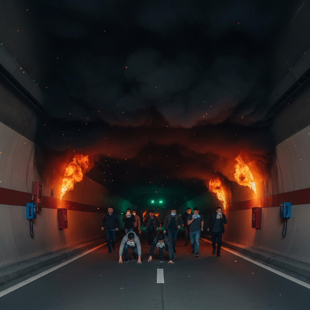 découvrez les conseils essentiels pour survivre à un incendie dans un tunnel et assurer votre sécurité en cas d'urgence.