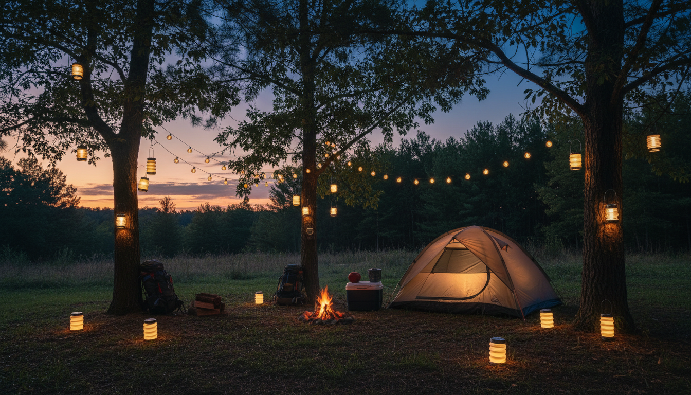 découvrez nos lanternes solaires rechargeables à petit prix, idéales pour illuminer vos nuits de camping en toute simplicité et écologie.
