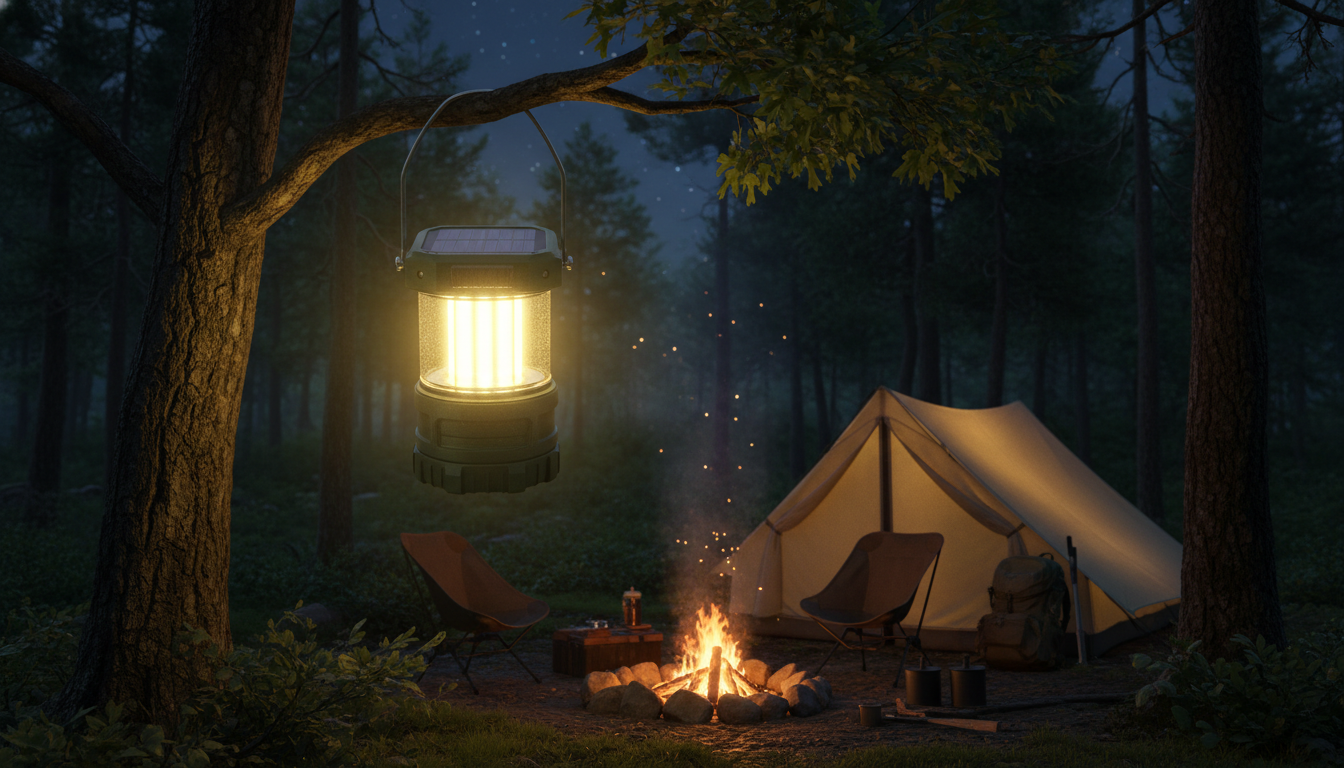 découvrez nos lanternes solaires rechargeables à petit prix, idéales pour illuminer vos nuits de camping de manière économique et écologique.