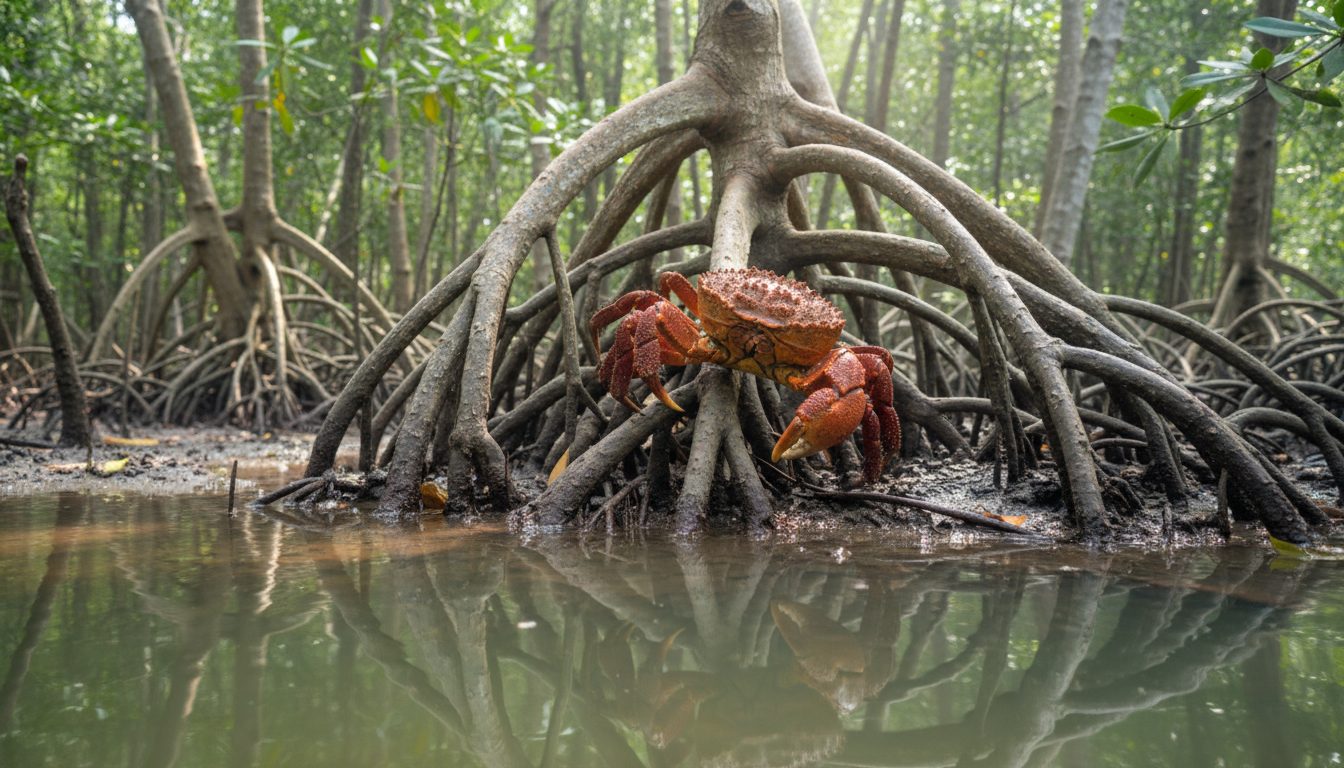 découvrez si le crabe de mangrove est comestible en situation de survie, ses risques potentiels et les précautions à prendre avant consommation.